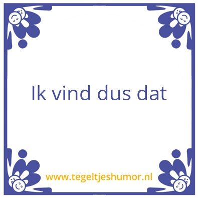 Tegeltje: tegel