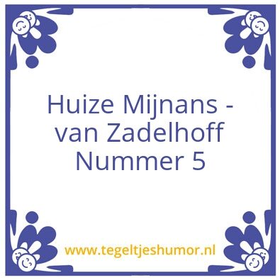 Tegeltje: Naam