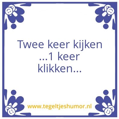 Tegeltje: Klikken