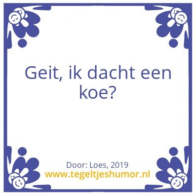 Tegeltje: Geit
