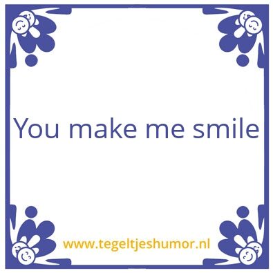 Tegeltje: Smile