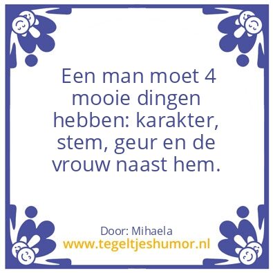 Tegeltje: Man