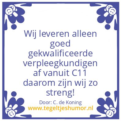 Tegeltje: Kwaliteit