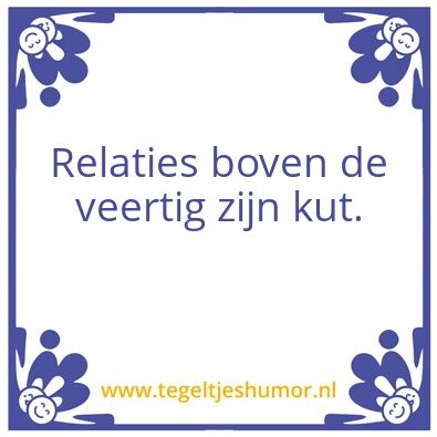 Tegeltje: Relaties