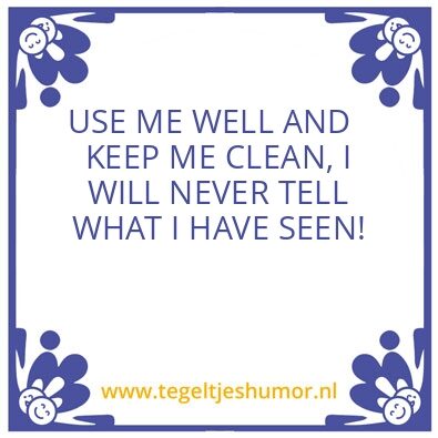 Tegeltje: TOILET (W.C.)