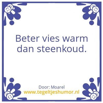 Tegeltje: Juist