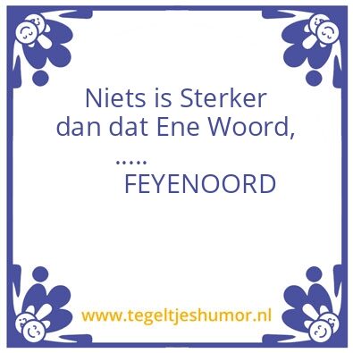 Tegeltje: FEYENOORD