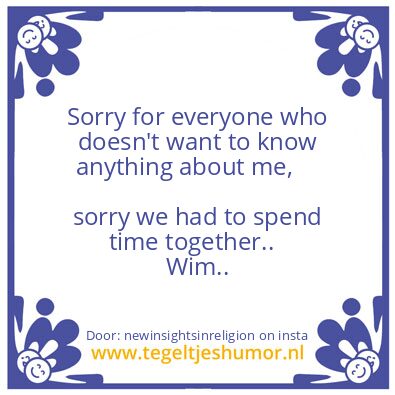 Tegeltje: Sorry ..