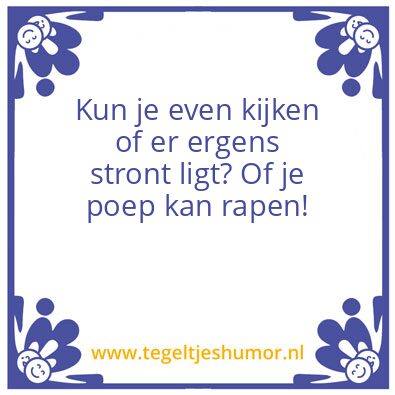 Tegeltje: Arie