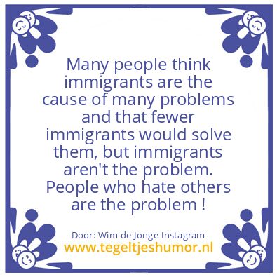 Tegeltje: “he problem” !