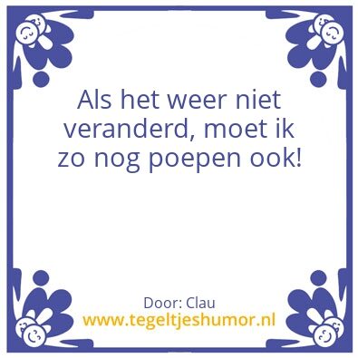 Tegeltje: Tja