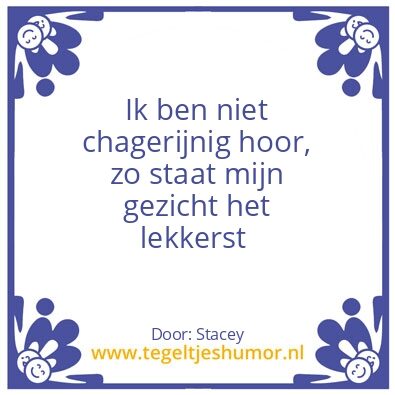 Tegeltje: Mijn gezicht
