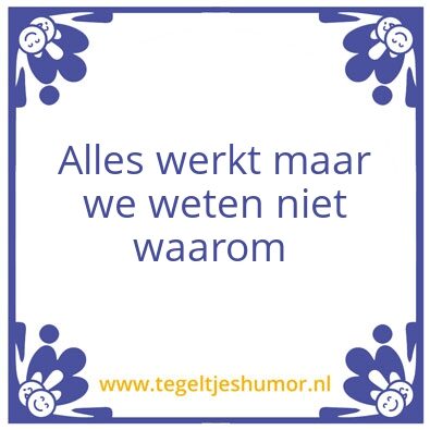 Tegeltje: ICT Humor