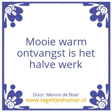 Tegeltje: Ontvangst