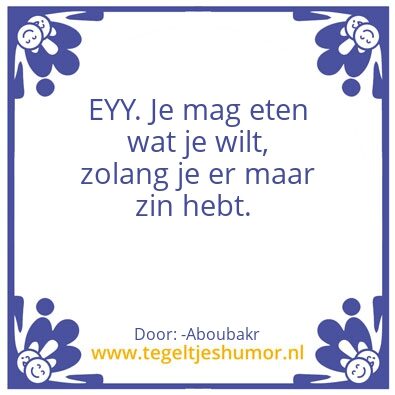 Tegeltje: hoi