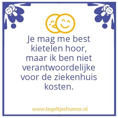 Tegeltje: Kietelen