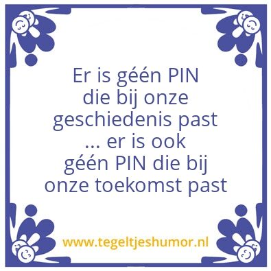Tegeltje: Ons
