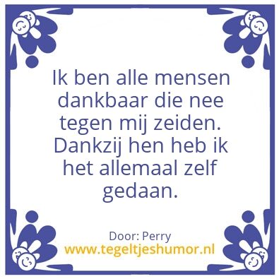 Tegeltje: Positief