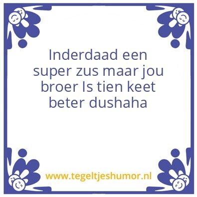 Tegeltje: bestrvar