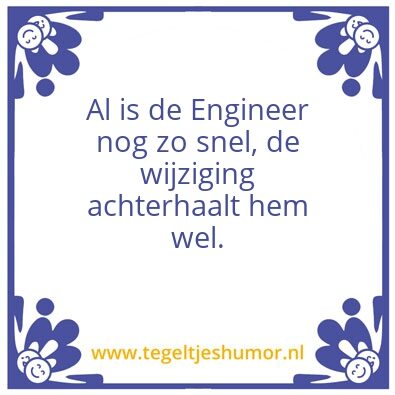 Tegeltje: Engineer