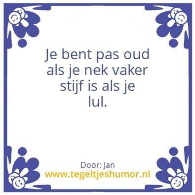 Tegeltje: Nek