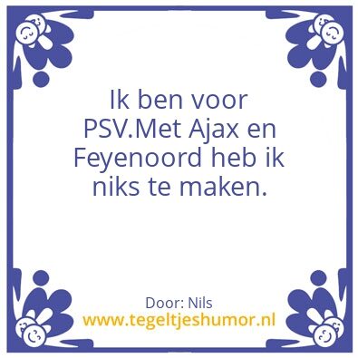 Tegeltje: PSV