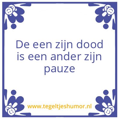 Tegeltje: Machinisten wijsheid