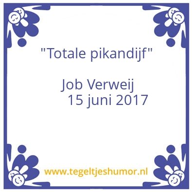 Tegeltje: Pikandijf