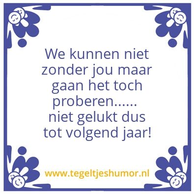 Tegeltje: werk