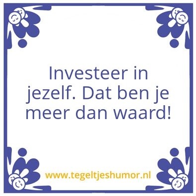 Tegeltje: Waarde