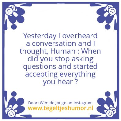Tegeltje: Yesterday
