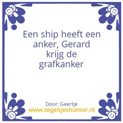 Tegeltje: Gerard