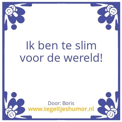 Tegeltje: Tegeltjeswijsheid TC 1/2