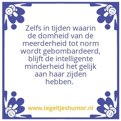 Tegeltje: Kern des levens