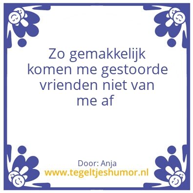 Tegeltje: Vrienden