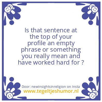 Tegeltje: that sentence