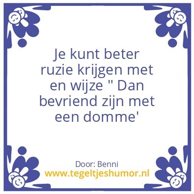 Tegeltje: Wijze