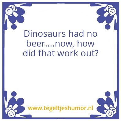 Tegeltje: Dinosaur