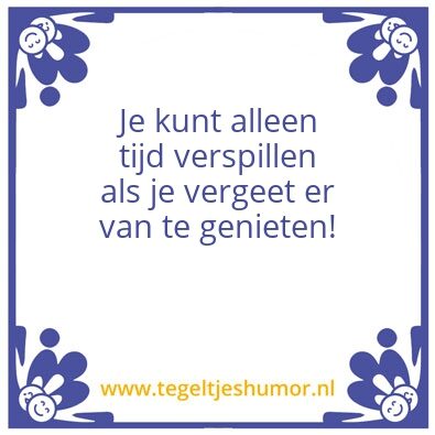 Tegeltje: Tijd