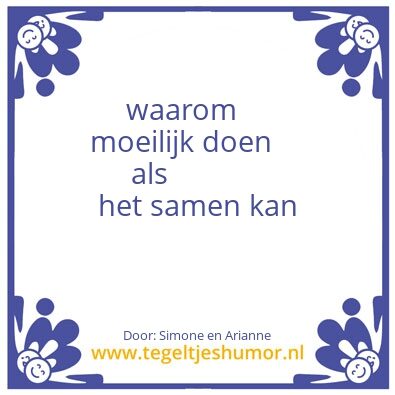 Tegeltje: bedankt