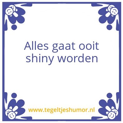 Tegeltje: Tegel