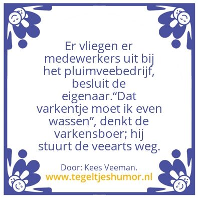 Tegeltje: Niet meer nodig.
