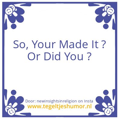 Tegeltje: Why Are You Calling Me Names ?