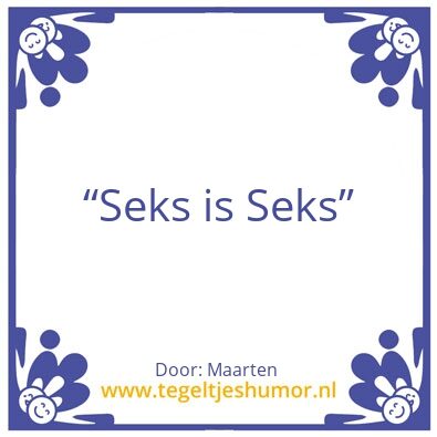 Tegeltje: Tegel