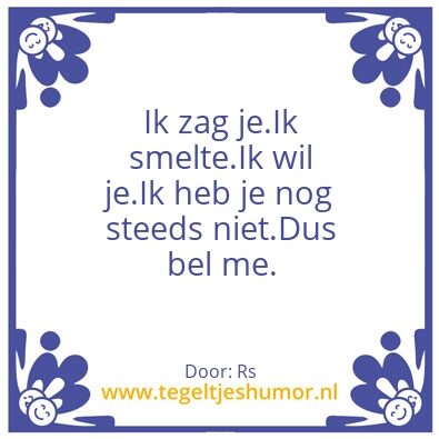 Tegeltje: Ik smeltðŸ˜