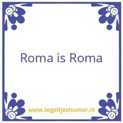 Tegeltje: Roma