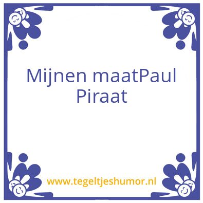 Tegeltje: P