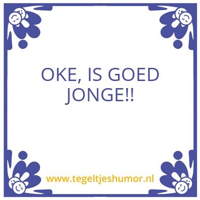 Tegeltje: P