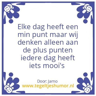 Tegeltje: Pluk de dag