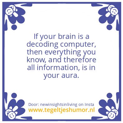 Tegeltje: I hereby cleanse my aura